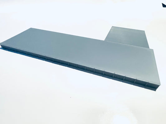 Bahnsteig einseitig (Set mit 2x Bahnsteig, 1x Rampe) - 196x60x6,5mm